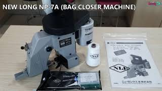 NP7A New long bag closer machinemesin jahit guni手袋机 Made In Japan [upl. by Zacharia125]