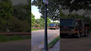 Glendale fire department gives a horn salute from engine 45 firetruck [upl. by Nera]