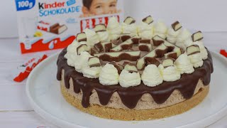 Kinderriegel Torte ohne Backen mit 5 Zutaten I Rekordverdächtig [upl. by Dnalrag509]