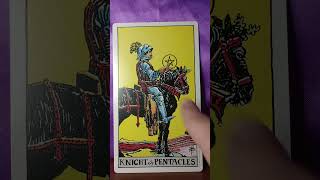 Knight of Pentacles Tarot Card Meaning slowandsteady focus intention [upl. by Caton394]