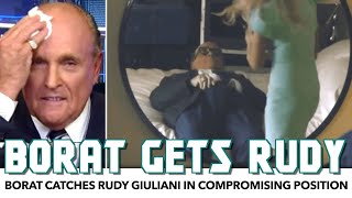 Borat Catches Rudy Giuliani In Very Compromising Position [upl. by Aivax430]