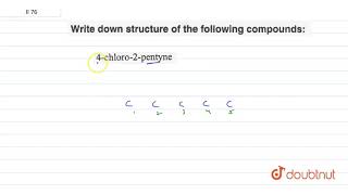 4chloro2pentyne [upl. by Skippy893]