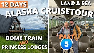 The BEST Dome train ride through Alaska to the Princess Lodges [upl. by Kester495]