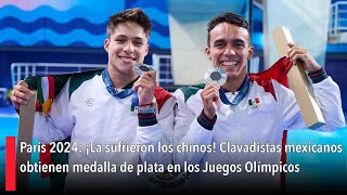 ¡La sufrieron los chinos Clavadistas mexicanos obtienen medalla de plata en los Juegos Olímpicos [upl. by Ayahsey]