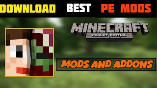 HOW TO GET BEST MODS AND ADDONS FOR MINECRAFT PE [upl. by Ahsikel226]