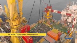 BigLifts Happy Star delivers key part of Yadana field extension offshore [upl. by Cayla]