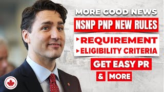 Canada Immigration  NSNP PNP New Rules amp Requirement Latest Changes amp Eligibility Criteria  IRCC [upl. by Enyak]