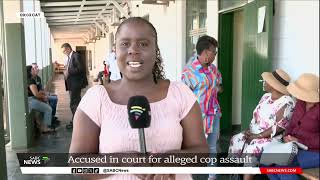 Four accused for alleged cop assault in court [upl. by Acinomal]