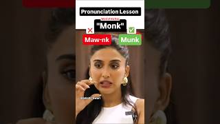 How NOT to pronounce the word  Monk english pronunciation uk us spokenenglish [upl. by Kathye]