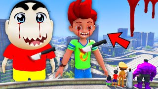 Little Singham Killed Kicko And Shinchan In Gta 5 😱  Gta 5 Gameplay [upl. by Eniaral189]