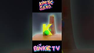 Alphabet With Kinetic Sand And Bowling Ball Blast alphabetadventure kineticsand kineticsandplay [upl. by Ecneret]