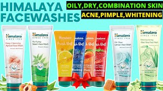 HIMALAYA Face Washes Review  Best Face Wash For Oily Dry Skin  Best Whitening Facewash [upl. by Aimak89]