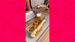 Éclair au chocolat ou beignet à la banane 🍌🍫 2 en 1 pas besoin de choisir SHORTS FOOD [upl. by Toulon]