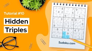 Hidden triples  a Sudoku technique for beginners [upl. by Enaasiali790]