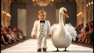 Adorable Cute Baby Fashion Show with Cute Animals [upl. by Mcnelly]