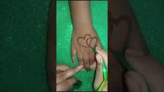 5 years baby Dil mehndi designyoutube virlvideo subscribe art [upl. by Gothart]