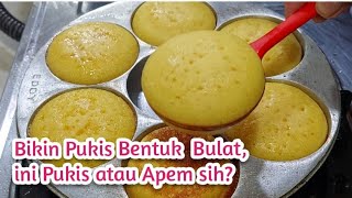 Bikin Pukis Bentuk Bulat  empuk menul menul [upl. by Stearne]