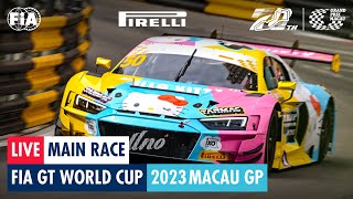 REPLAY  Main Race  FIA GT World Cup  Macau GP 2023 [upl. by Attenreb]