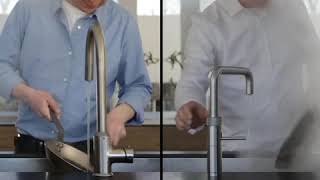 Mixer tap vs Quooker Fusion  cleaning pans [upl. by Akilegna]