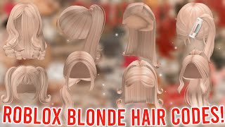 Aesthetic BLONDE HAIR CODES WITH LINKS  ROBLOX BLOXBURG BROOKHAVEN BERRY AVENUE [upl. by Ranzini147]