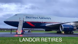 BRITISH AIRWAYS 747 LANDOR  moments after landing walk around [upl. by Isidora]