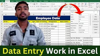 Data Entry Work Complete Tutorial in excel  data entry in excel  excel me data entry kaise kare [upl. by Azial]