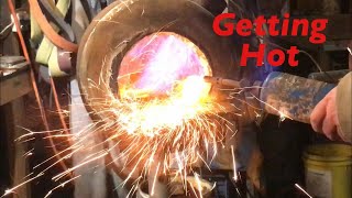 Custom knife making part 3 heat treating 1084 steel  heat treat 1084 steel [upl. by Bertina918]