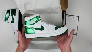 Air Jordan 1 High G Spikeless Golf Shoes  WhitePine Limited Edition Unboxing  GolfLockercom [upl. by Sholley144]