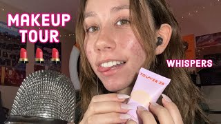 ASMR  makeup tour lots of whispering [upl. by Dredi418]