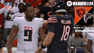 Madden 24 Bears vs Falcons Sim 20242025 Full 15 Minute Quarters Madden 25 Roster Game Play [upl. by Eillom225]