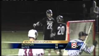 Bowdoin lacrosse teams sweep Bates [upl. by Sivia]