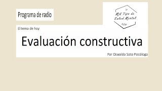 Evaluación constructiva [upl. by Brodsky763]