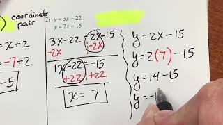 KutaSoftware Equal Values Method for Solving Systems part 1 [upl. by Nifled709]