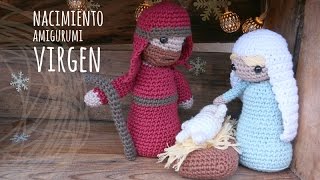 Tutorial Belén Amigurumi Part 1 Virgen María Nativity English subtitles [upl. by Gemperle]