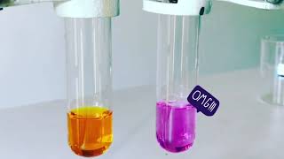 The colour changes of potassium permanganate and potassium dichromate [upl. by Cheston]