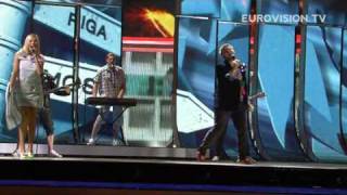 Intars Busulis first rehearsal impression at the 2009 Eurovision Song Contest [upl. by Gasser]