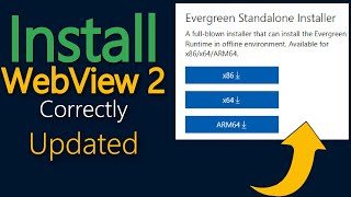 How to install Microsoft edge webview2 runtime [upl. by Kreiker107]