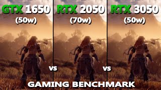 Laptop GTX 1650 vs RTX 2050 vs RTX 3050 Gaming Test  Which one is enough for 1080P Gaming [upl. by Kovacs]