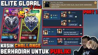 ELITEGLOBAL ITS BACK NANTANGIN CHAT GLOBAL yg BISA KALAH kan GUA kasih DIAMOND GRATIS [upl. by Israeli]