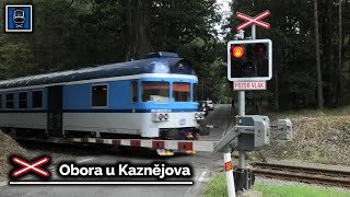 Železniční přejezd ▪ Obora u Kaznějova  2672023 [upl. by Eiffub]