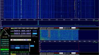 Wobbly Auroral effect on CHU Time Signal 3330 Khz Shortwave [upl. by Abehsat]