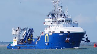 4 WINDS  Offshore support vessel inbound to harwich 🇬🇧 26724 [upl. by Ahsiuqram]