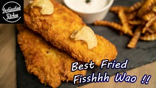 Amazing Fried Fish Fillet with Bread Crumbs RecipeFish amp Chips With Twist [upl. by Esra639]