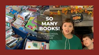 THE LONG AWAITED HOMESCHOOL LIBRARY VIDEO  Organization and Tour [upl. by Dempsey658]