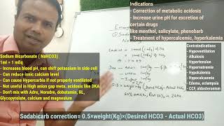 Emergency Drugs Part 3 Sodabicarb potassium chloride calcium gluconate magnesium sulphate [upl. by Nuahsed323]