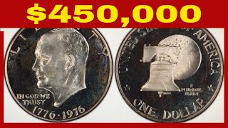 THE SINGLE RAREST 1976 EISENHOWER DOLLAR WORTH BIG MONEY RARE IKE DOLLARS TO LOOK FOR [upl. by Dlaner645]