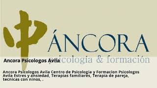 Novedades Psicología Avila Marzo [upl. by Bullis843]