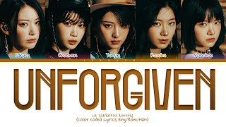 LE SSERAFIM 르세라핌 UNFORGIVEN feat Nile Rodgers Lyrics Color Coded Lyrics [upl. by Nreval]