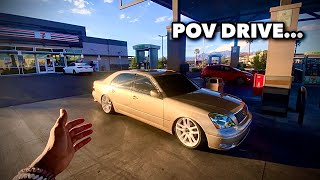 HOW MUCH DOES IT COST TO FILL UP A LEXUS LS430  POV DRIVE [upl. by Manno]