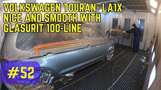 Volkswagen Touran paintjob with Iwata WS400 and Glasurit 100line [upl. by Anelrac]